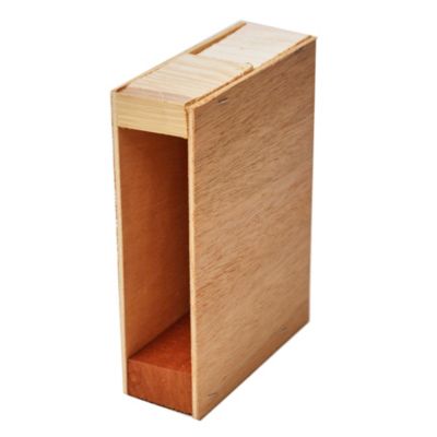Caja de madera para cortina de enrollar 4 m