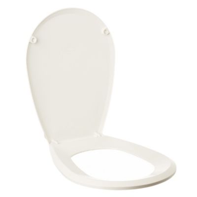 Tapa y asiento para inodoro ovalado de plstico blanco