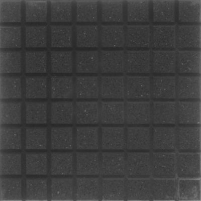 Baldosón piso recto negro y negro 40 x 40 cm
