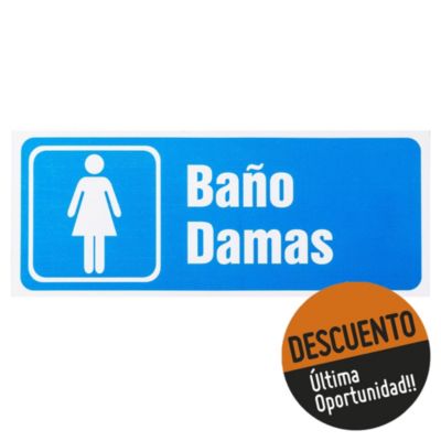 Cartel Baño Damas