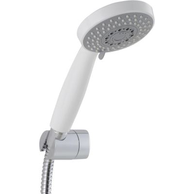 Set duchador blanco con flexible 175 cm 3 funciones