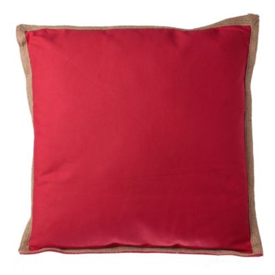 Almohadón para silla Terraza Yute rojo 50 x 50 cm