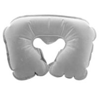 Almohada de camping inflable gris