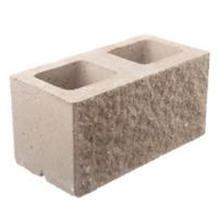 Bloque de hormigón para muro semi piedra 19 cm espesor