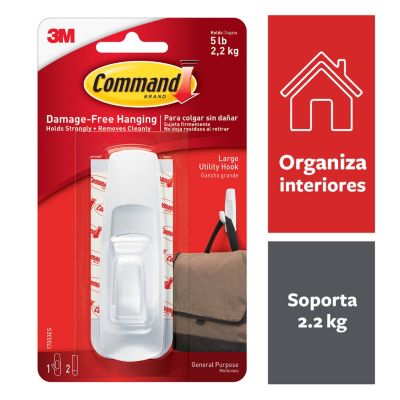 Ganchos Adhesivos Para Pared Soporta Hasta 2Kg