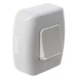 Caja superficie 1 pulsador blanco