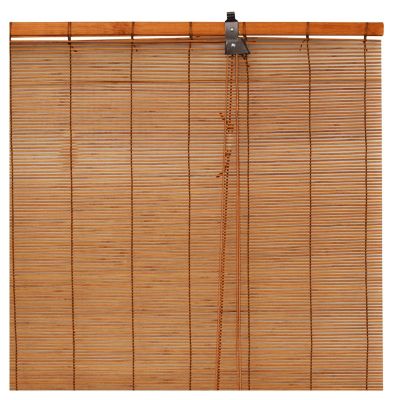 cortina enrollable imitación madera
