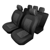 Set de fundas cubre asiento negro y gris
