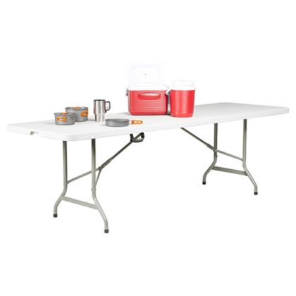 Mesa plegable de plástico y acero 244 cm - Sodimac.com.ar