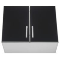 Alacena Lugano 80 x 62.5 cm negro aluminio