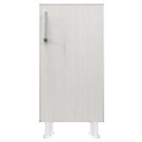 Bajo mesada 40 x 82.5 cm Lugano 1 puerta roble blanco aluminio
