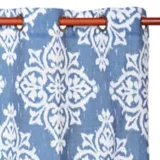 Cortina de tela traslúcidas medina azul 140 x 220 cm