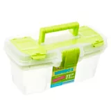 Caja plástica Mini Box con bandeja Verde 11 l