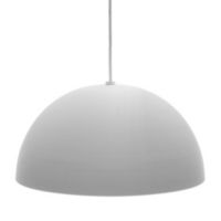 Lámpara colgante media esfera 300 mm Ø blanca