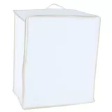 Caja organizadora de tela 50 x 60 x 35 cm blanca