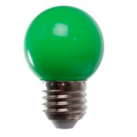 Lámpara LED 2 W verde E27