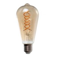 Lámpara LED 4 W ambar E27
