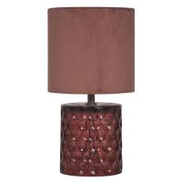 Lámpara de mesa Trend vidrio 1L E27 rosa